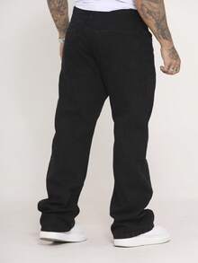 Men's Balao Jeans Oversize Wide Leg Pants Without Elastane - Black - View 6