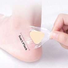 2pcs Gel Heel Protector, Sticky Blister Pad, Foot Sticker, Heel Liner Shoe Sticker, Cushioning Foot Care Grip Cream