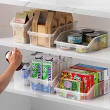 1pc/Set Food Storage Basket, Kitchen Fruit & Vegetable Organizer Basket, Plastic Produce Bin, Kids Toy Storage Basket