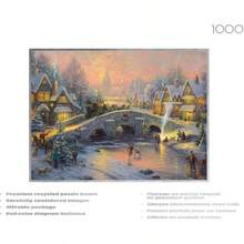Ceaco - Silver Select - Kinkade - Spirit of - Rompecabezas de 1000 Piezas para Adultos, Rompecabezas desafiante Perfecto para Noches de Juego, tamao Acabado de 26.75x 19.75 - Espíritu de Navidad - Ver 4