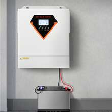 Hybrid Solar Inverter, 3500W, All In One Pure Sine Wave Power Inverter Charger, 24V DC To 220/230V AC, With Built-In 100A MPPT Solar Controller, For Off-Grid System Lead Acid Lithium Battery - 3500W - 查看 1