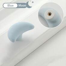 1/2/3 Pieces Of Cartoon Cute Macaron Color Matte Ceramic Solid Wardrobe Drawer Handles (With Free Screws), Drawer Wardrobe Handles, Door Handles, Bedroom Dressing Table Handles With Mirror, Suitable For Various Bedroom Furniture Such As Bedside Tables, Bedroom Wardrobes, Decorative Home Hardware Accessories