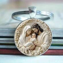 15 brelocuri religioase 2D plate cu tematică Iisus Hristos și etichetă de mulțumire, cadou creștin, potrivite pentru evenimente bisericești și accesorii zilnice pentru chei, accesorii auto, cadouri pentru femei și bărbați - Multicolor - Vizualizare 1