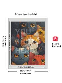 5D Custom Diamond Painting Kits, DIY Personalized Diamond Art Photo With Your Own Pictures, Customised Diamond Painting Kits Full Drill For Adults, Dog, Friends, Loves, Perfect For Room Decor.Custom Personalized 5D DIY Diamond Art Painting Kit, Custom Home Decor Diamond Art Painting, Unique Thanksgiving Valentine'S Day Gift - Multicolor - View 45