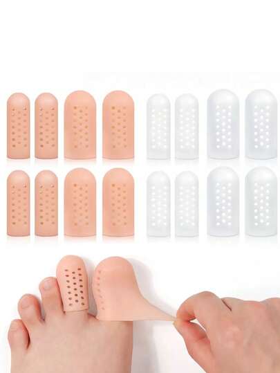 10 piezas de protector de dedos transpirable, tapa de dedos suave para deportes y uso casual, unisex