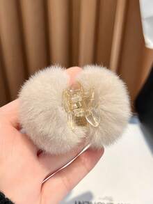 1pc Women Fashion Butterfly Fluffy Hair Claw Fall Hair Accessories Elegant Hair Clips Winter Claw Clips Fashion Hair Clutch