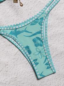 Women's Bikini Beach Wear Larger Women's Beach Swimsuits Holiday, Beach, Party, Sophisticated, Pool,LARA VIVA - 薄荷綠 - 查看 4