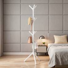 Light Luxury Coat Rack - Modern Simple Independent Hat And Accessories Storage Rack, Multi-Hook Design, Durable And Space-Saving, Suitable For Bedroom, Entrance, Wardrobe Organization - White - View 6