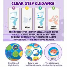 Toilet Training Sticker Reward Chart For Children - Boys And Girls - Potty Training - Birthday Gift - Christmas Gift - Perfect Gift - Gift - Multicolor - View 8