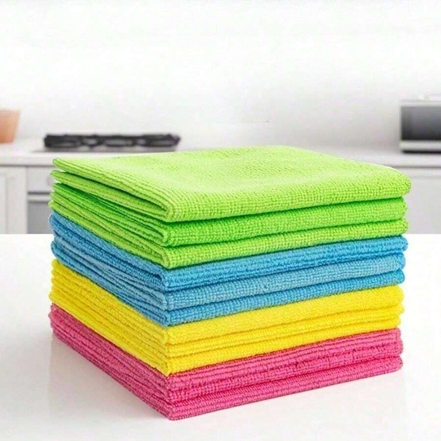 1pc Dishcloth Household Cleaning Scouring Cloth Car Wipe Car Cleaning Rag Water-Absorbing Microfiber Rag