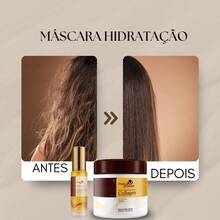 Maca Essence Argan Oil Hair Treatment Mask 500g + Argan Oil Hair Ends Repair 60ml - 米色 - 查看 5