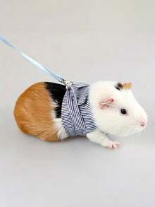 1 Stück kleine Haustier Karomuster Kleidung Ausgang Leine, Frühling und Sommer bequeme zweibeinge Kleidung für Nerz, Kaninchen, Igel, Brustgurt Ausgang Leine