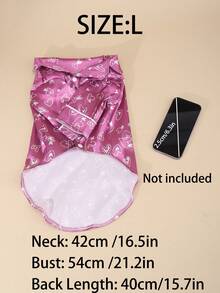 Pijama de mascota con estampado lindo y ligero de poliéster, adecuado para gatos y perros pequeños para usar en casa (no apto para perros grandes) - Morado - Ver 11