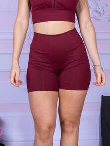 Women Sports Shorts - Burdeos - Ver 1
