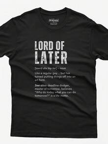 Funny Shirts For  Lord Of Later, Sarcastic Shirt, Husband Gift, Proctination Shirt, Gifts For Him, DIY Humor Shirt, Home Repair Shirt - 風格7 - 查看 1