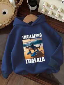 Tween Jungen Grafik-Muster Thermofutter Sweatshirt, warm & bequem für Herbst/Winter - Schwarz - Übersicht 3