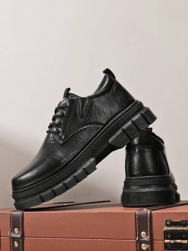 Novas Botas De Trabalho Estilo Britânico Para Outono/Inverno, Mocassins Casuais Masculinos