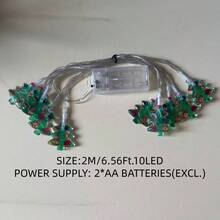 1pc Acrylic Painted Christmas Tree String Lights, Suitable For Christmas, Halloween, Party, Holiday, Gift, Home Decor, Bedroom Decor, Room Decor, Party Decor, Wall Decor, Birthday Decor, Garden Decor, Festival Decor