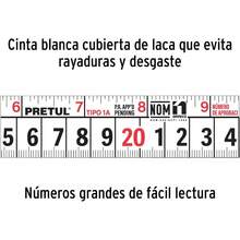 Pretul PRO-5MEB, Flexómetro, amarillo, 5m, cinta 19mm tarjeta plástica - Amarillo - Ver 6