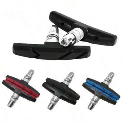 Durable Bicycle Silent Brake Pads Cycling V Brake Holder Pads Shoes Blocks Rubber Pad For Long-Lasting Performance Good