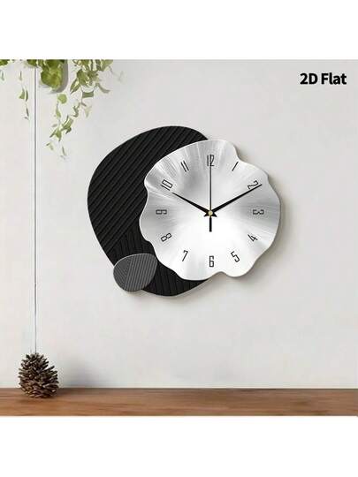 2D Flat 1pc Moderne Minimalist Home ation Creativity Wand Clock, Ultra Quiet Quartz Movement, No Ticking Sound, Painting Klok Living Room, Bedroom Office, able Watch, Unique Personalized, Clear Reading Time, In Bedroom, Studio, Ho Study, Kitchen Cafe, Perfect Family Friends view 10