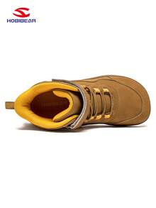 Sapatos Barefoot HOBIBEAR para Adolescentes, Meninos e Meninas, Caixa de Biqueira Larga, Sapatos Confortáveis para Caminhada, Fechamento com , Sola de Borracha, Antiderrapante, Respirável, Fácil de Calçar/Descalçar, Adequado para Todas as Estações, Sapatos Escolares