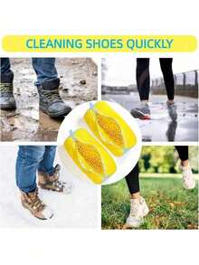 1 Stück wiederverwendbarer Schuh-Waschbeutel - geeignet für Sportschuhe, Mesh-Schuhe, faule Haushaltsschuhe, Multifunktions-Fleckenentfernung, Anti-Verformung, schnelle Waschung, Wäschemaschinenkleidungspflege-Beutel, Wäschesäcke - Verschiedenfarbig - Übersicht 3