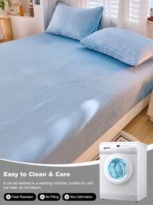 1 Stück Samt Spannbettlaken, warme weiche flauschige Spannbetttuch Bettwäsche, Matratzenschoner, Bettüberwurf, gemütliche Heimtextilien, weicher und bequemer Matratzenbezug, einfarbiges Laken, Tiefer Bund, nur Bettlaken, ohne Kissenbezug, staubdicht rutschfest, maschinenwaschbar, Bettwäsche Geschenke, passend für Einzelbett, Doppelbett, Kingsize, Queensize Betten, maschinenwaschbar, Herbstdekoration, Winterdekoration