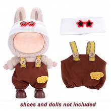 17 Cm Doll Clothing Set,Compatible With Labubu,Clothing Set Suitable For 6.7-Inch Doll Set, Fashionable And Unique Hat And Clothing Accessories, Suitable For First/Second/Third Generation Dolls To Play And Display ,Clothing Set Only,(Excluding Dolls And Shoes) - Multicolor - View 18
