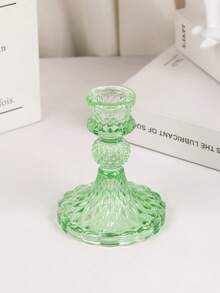 3Pcs/1Pc Elegant Clear Candle Holders/Candlestick Holders, Room Decor/Home Decor/Table Decor,Natural Crystal Design, Suitable For Furniture Decoration, Home Table Decoration, Wedding Center Decoration, Office Decoration, Outdoor Garden Decoration, Room Decoration, Family Gathering, Table Decoration, Wedding, Event,Best Friend Gift/Christmas/Thanksgiving Day/Halloween