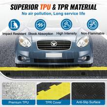 Rampa protectora de cable de 2 canales 22000 lbs Carga Rampa de cubierta de cable de alambre de TPU - 2 canales 22000 libras - Ver 4