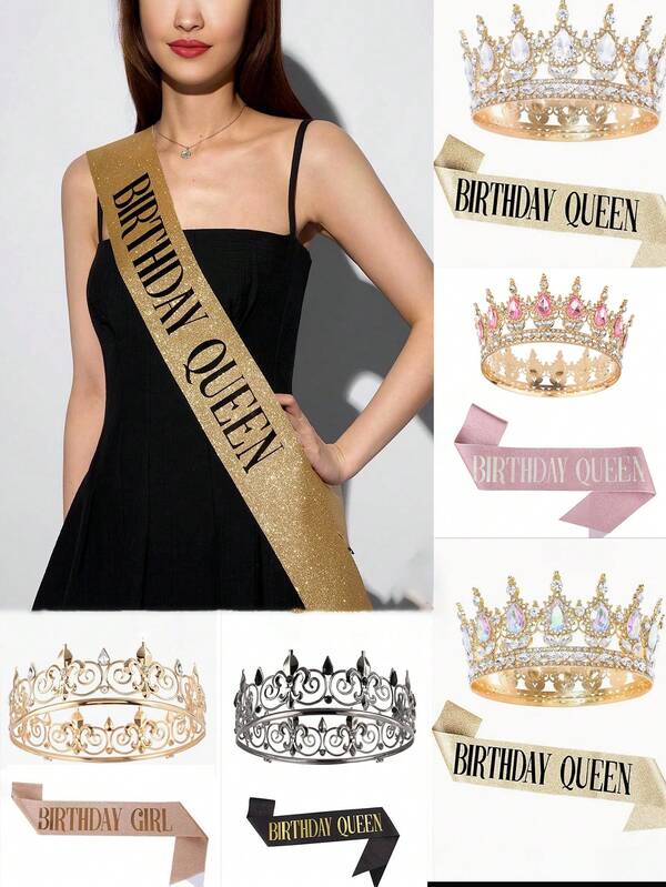 A Fashionable And Exquisite Set Specially Designed For The Bridesmaid Team. The Delicate Crown Shines With Charming Brilliance, Showcasing An Elegant Elegant; The Ingeniously Designed Shoulder Straps Are Unique And Ingenious. The Two Complement Each Other, Allowing The Bridesmaid Team To Radiate Unique Charm At The Wedding And Become A Beautiful Scenery.