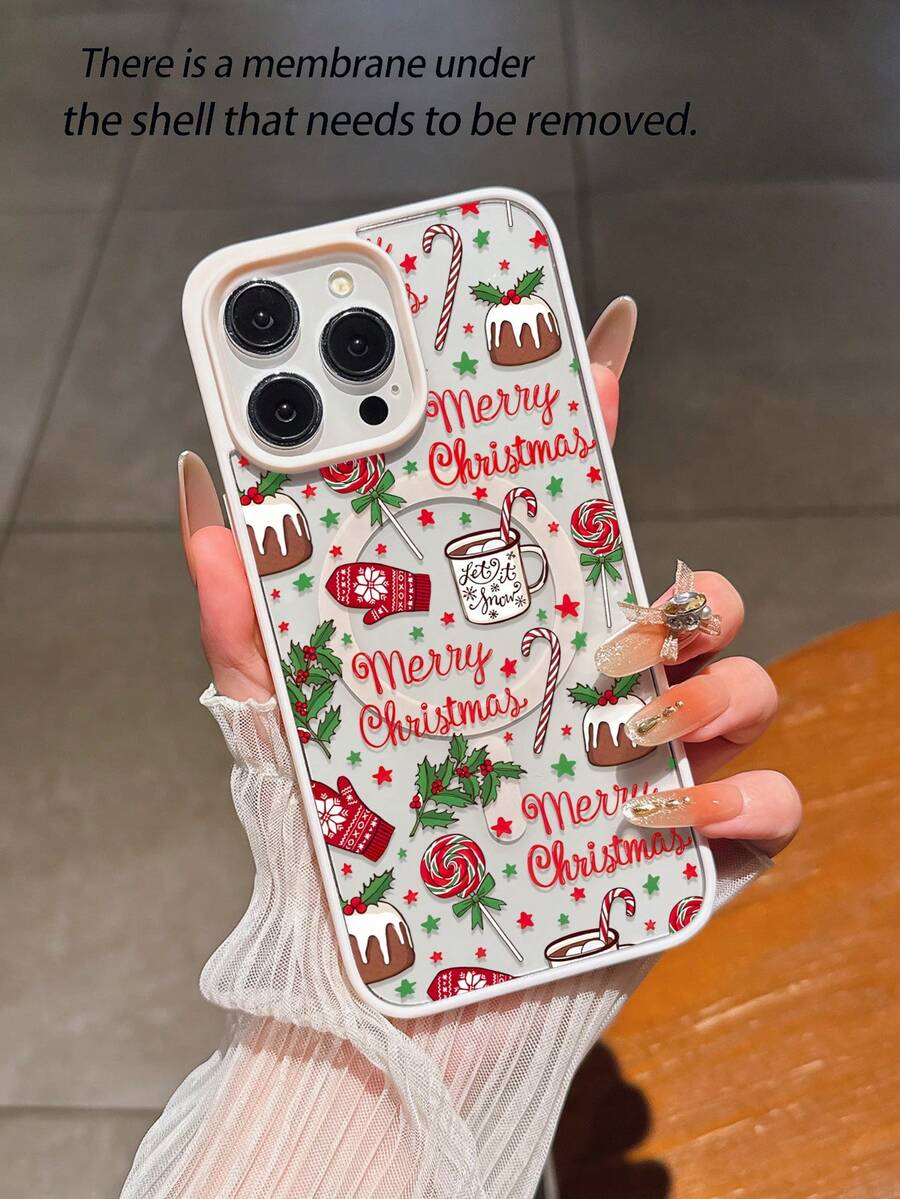 Weihnachtliches Design Acryl Anti-Sturz Handyhülle mit Magnetring, kompatibel mit kabellosem Laden für iPhone 16 Pro Max/13 Pro Max/14 Plus 11/12/13/14/12 Pro Max/14 Pro/15/X/Xr/7/8 Plus und andere Apple & Modelle A15 A16 A35 A56 S22 S25 S24 S24 ULTRA S23 S23 PLUS. Modisch, kreativ, cool, sturzsicher, schmutzabweisende Hartschale