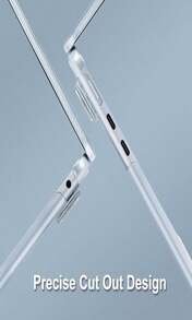 MOSISO Compatible With MacBook Air 13 Inch Case 2025 2024 2023 2022 M4 A3240 M3 A3113 M2 A2681, Plastic Hard Shell&Amp;Keyboard Cover&Amp;Screen Film&Amp;Pouch For MacBook Air 136 Inch Case, Crystal Clear - ColorP - View 4