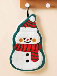 1 件圣诞手巾，悬挂式厨房洗碗布，珊瑚绒加厚吸水速干小毛巾 - 彩色 - 查看 16