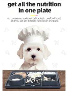 Silicone Non-Slip, Waterproof, Easy To Clean, Multi-Function Suction Cup Pet Bowl, Anti-Spill, Cat & Dog Food Dish