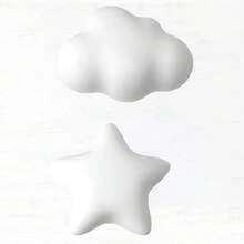 1/2/3 Pieces Of Cartoon Cute Macaron Color Matte Ceramic Solid Wardrobe Drawer Handles (With Free Screws), Drawer Wardrobe Handles, Door Handles, Bedroom Dressing Table Handles With Mirror, Suitable For Various Bedroom Furniture Such As Bedside Tables, Bedroom Wardrobes, Decorative Home Hardware Accessories