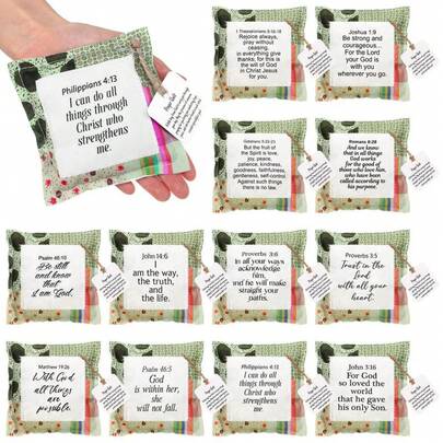 Trapunta tascabile con preghiera e croce all'interno, mini trapunta con preghiera scritta a mano, trapunta tascabile quadrata fatta a mano, regali di incoraggiamento cristiano per amici e familiari, regali per il Ringraziamento, Natale, pastori e apprezzamento