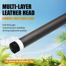 Advanced Pure Carbon 12.5mm Head Club 2025 Head Club Ball Room Head Black Eight Head Club New Public Nine Ball Club Table Tennis Club 1/2 Split Member Club