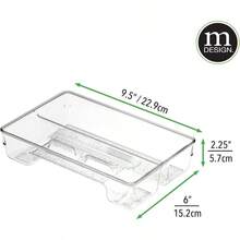 Plastic Toothbrush Holder, Storage Organizer Bin Bathroom Vanity, Drawer, Cabinet, Closet - Holds Spin Toothbrush, Toothpaste, Dental Floss Picks, Teeth Whitening Strips - - Gói 1 - Xem 4