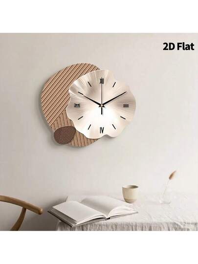 2D Flat 1pc Moderne Minimalist Home ation Creativity Wand Clock, Ultra Quiet Quartz Movement, No Ticking Sound, Painting Klok Living Room, Bedroom Office, able Watch, Unique Personalized, Clear Reading Time, In Bedroom, Studio, Ho Study, Kitchen Cafe, Perfect Family Friends view 8