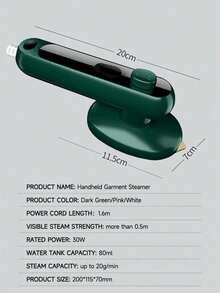 OBOVAY Portable Travel Steam Iron, Rotary Iron, Mini Electric Iron, Gentle On Fabrics, Dry & Wet Use, Convenient To Carry - EU C Type Plug(220-240V) - View 10