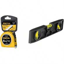 Pretul PRO-5MEB, Flexómetro, amarillo, 5m, cinta 19mm tarjeta plástica - Amarillo - Ver 12