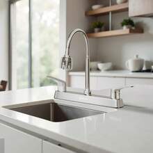 Kitchen Faucet - Satin Nickel - View 4