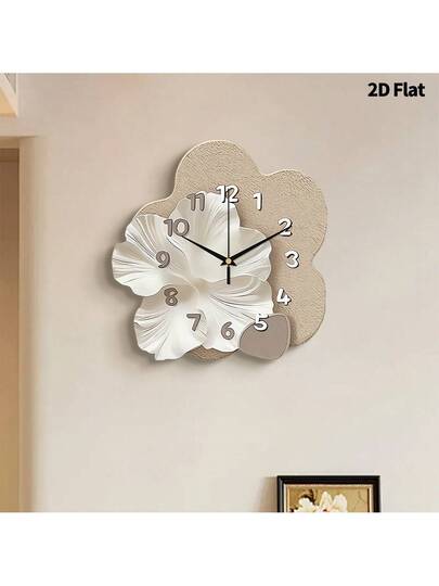2D Flat 1pc Moderne Minimalist Home ation Creativity Wand Clock, Ultra Quiet Quartz Movement, No Ticking Sound, Painting Klok Living Room, Bedroom Office, able Watch, Unique Personalized, Clear Reading Time, In Bedroom, Studio, Ho Study, Kitchen Cafe, Perfect Family Friends