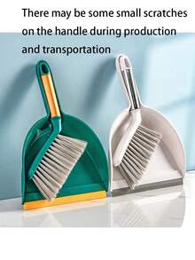 1 Set Mini Reinigungsbürste und Staubpfanne - Handgehaltene Kehrbrste und Staubpfanne, Tisch-Reinigungsbürste, Müllschaufel - tragbar für Schreibtisch, Sofa, Möbel, Reisen, Camping - für jedermann geeignet - perfektes Weihnachtsgeschenk