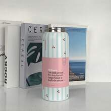 32Oz Insulated Stainless Steel Cup Water Bottle With Straw,Sports Water Bottle, Great For Travel - playful fight-32oz - 查看 3