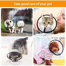 Collar de Cono de Mascota, 2pcs Collar De Recuperacin De Mascotas Ajustable para Proteccin De Curaci Y Evitar Mordedura - Blanco - Ver 8
