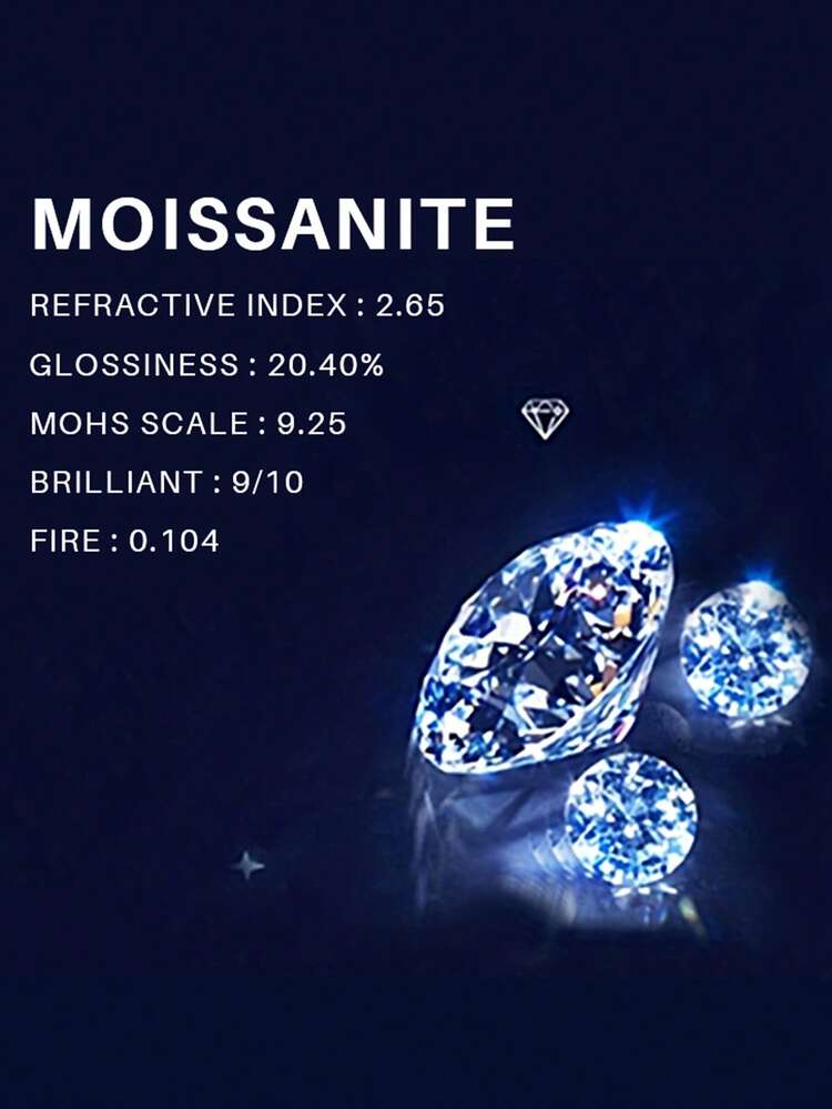 925 Sterling Silver Moissanite Ring For Women, Hypoallergenic Unique Cut Diamond Engagement/Wedding Band, Proposal/Anniversary/Birthday/Party/Daily Wear Fashion Accessory - Gold - View 9