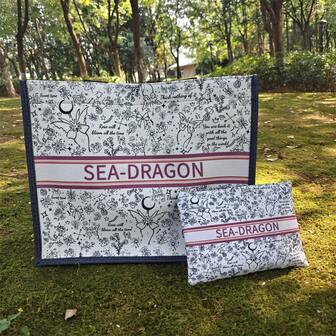 1/2pcs Thick Linen Material Handbag, Cosmetic & Toiletry Storage Bag, Large Capacity Makeup Bag, Women Tote Bag, Reusable Oversized Thick Shopping Bag